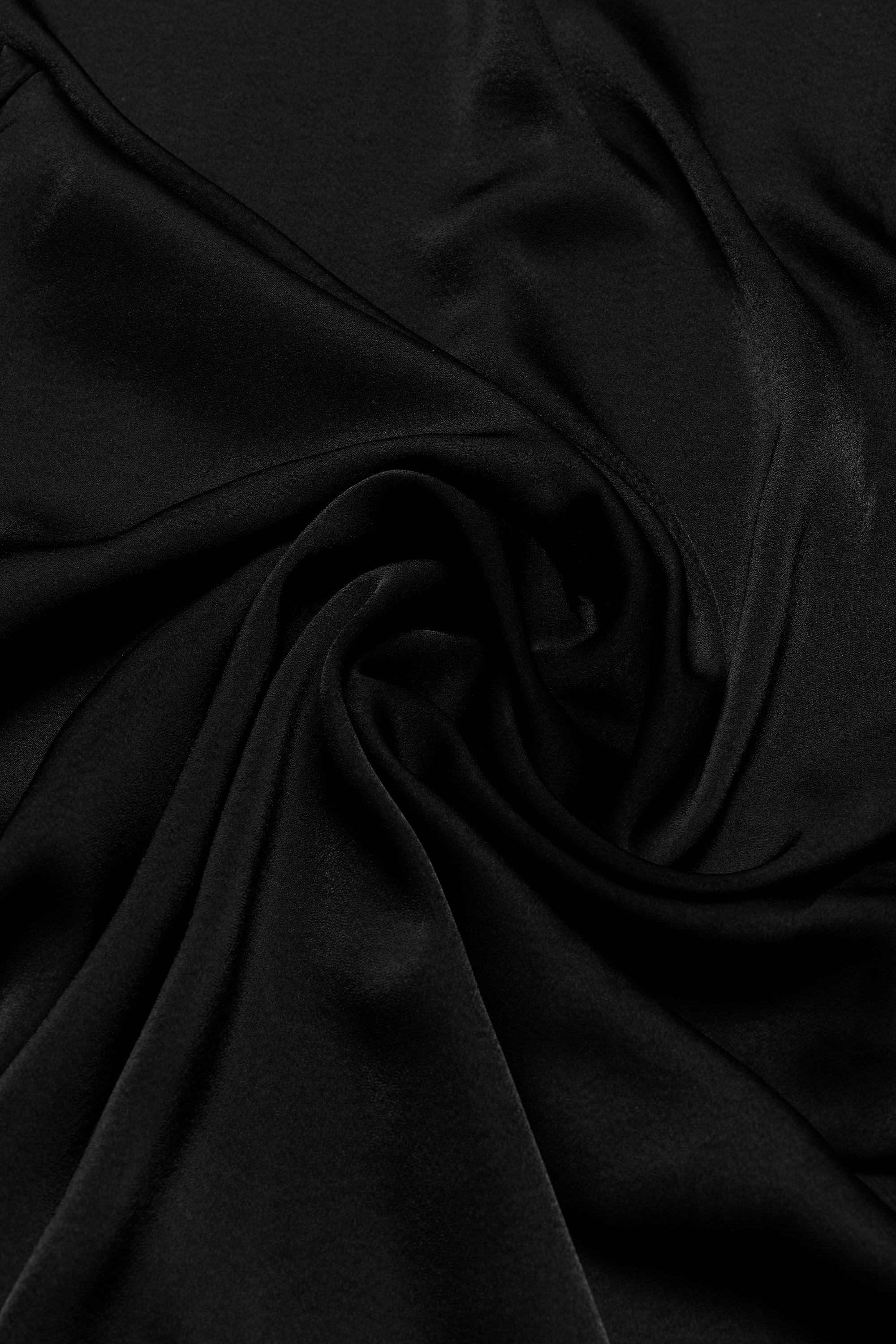 detail photo abaya in the color black