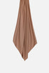 satin jersey hoofddoek in de kleur mocha